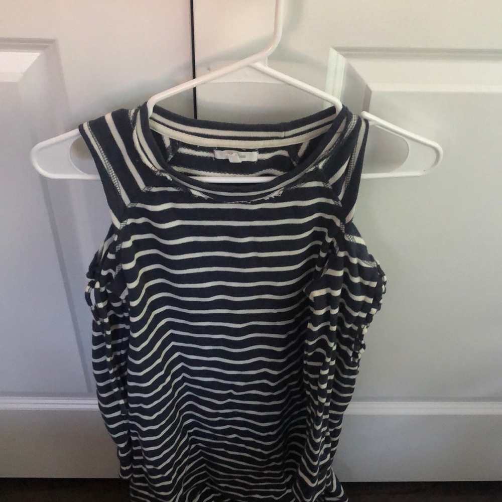 Long Sleeve Maurice’s Striped Sweater Shoulder Cut Out